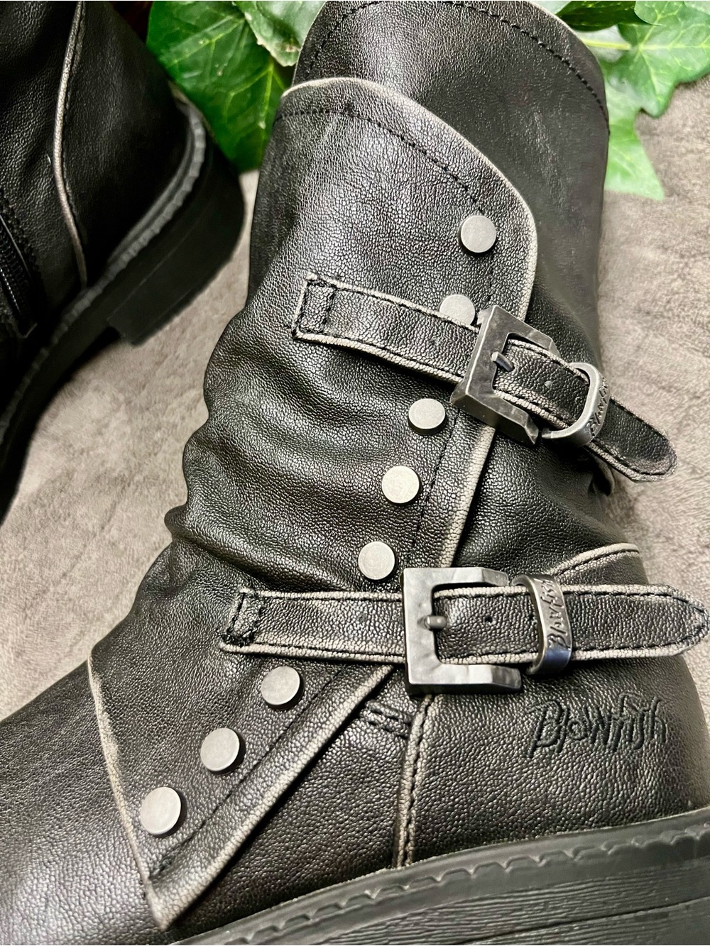 WORN 1x-Women's Blowfish Malibu Vegan Black Mid-Calf Venice Zipper Boots. Sz 6.5 - Picture 7 of 13